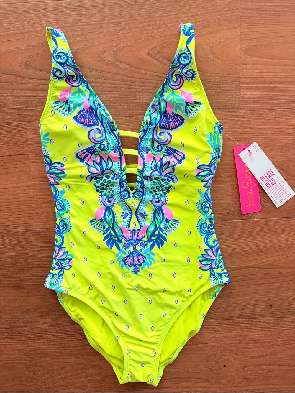 Lilly Pulitzer Jaspen One-Piece Swimsuit Pineapple Riviera NWT
